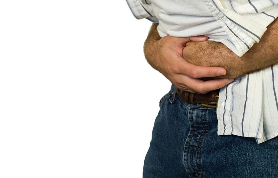 abdominal pain when quitting smoking