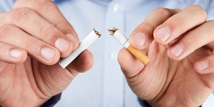 broken cigarette and the harm of smoking